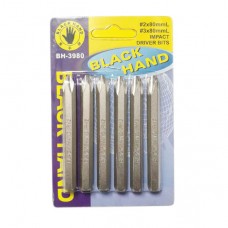 Black Hand Impact Driver Bit S2-Steel Pack - 2/3#(+) - 6pcs/ Pack